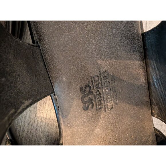 Womens Black SAS Tread Comfort Leather Tabby Slingback Sandals Size 10 - Picture 3 of 5